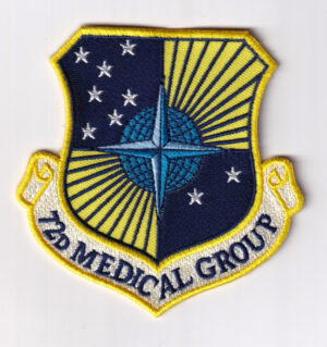 72nd Medical Group Patch 3,5 inch with Iron on